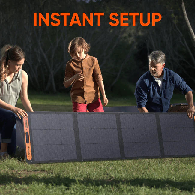 Jackery SolarSaga 200W Solar Panel | Foldable, Bifacial, IP68 Waterproof | 21-0002-000063