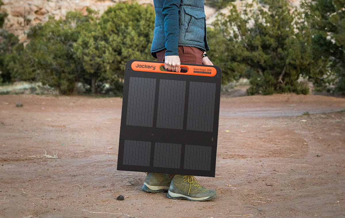 Jackery SolarSaga 200W Solar Panel | Foldable, Bifacial, IP68 Waterproof | 21-0002-000063