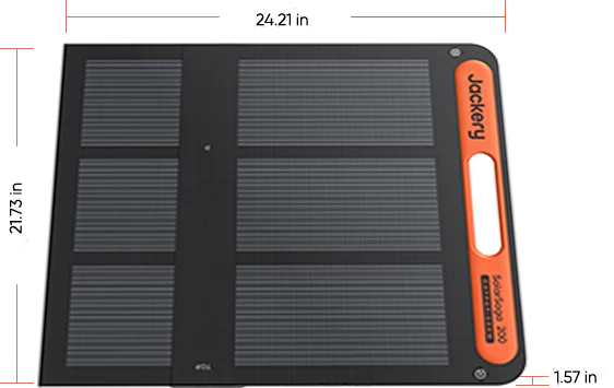 Jackery SolarSaga 200W Solar Panel | Foldable, Bifacial, IP68 Waterproof | 21-0002-000063
