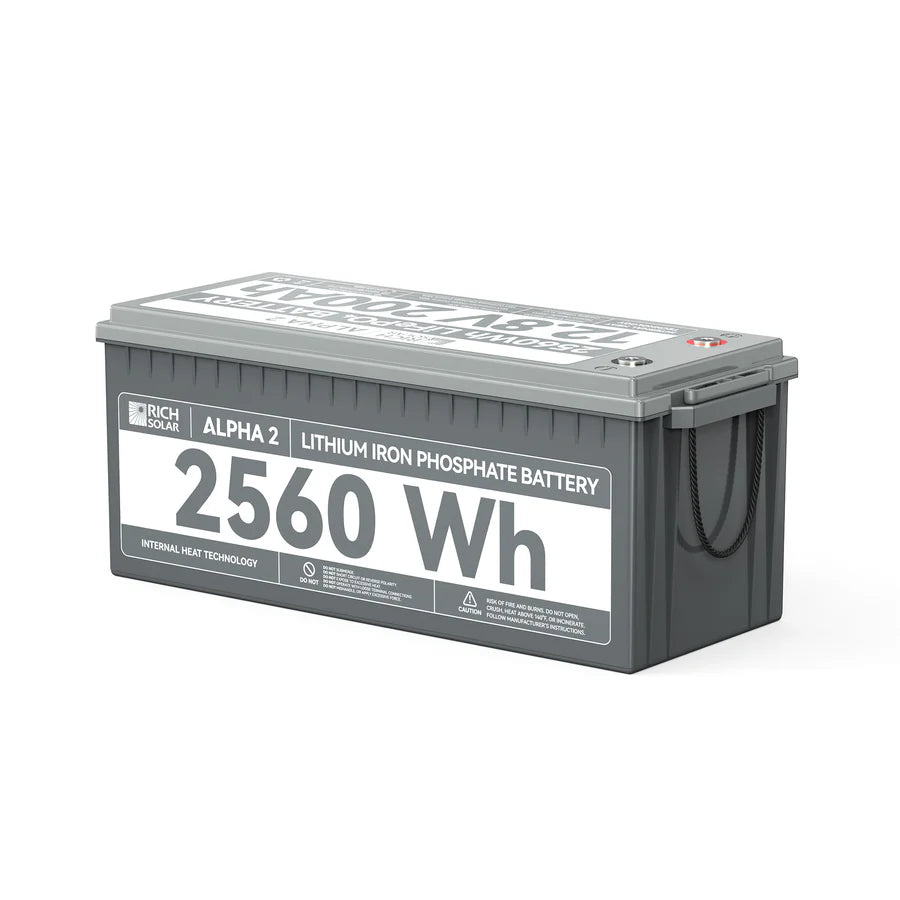 Rich Solar Alpha 2 | 12 V 200 Ah LiFePO4 Off-Grid Battery | RS-B122S