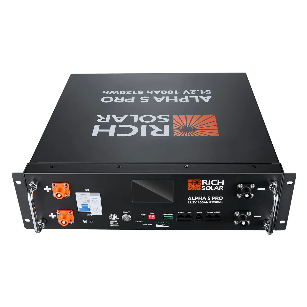 Rich Solar Alpha 5 PRO | 51.2 V 100 Ah LiFePO4 Rack Battery | RS-B5121P-5