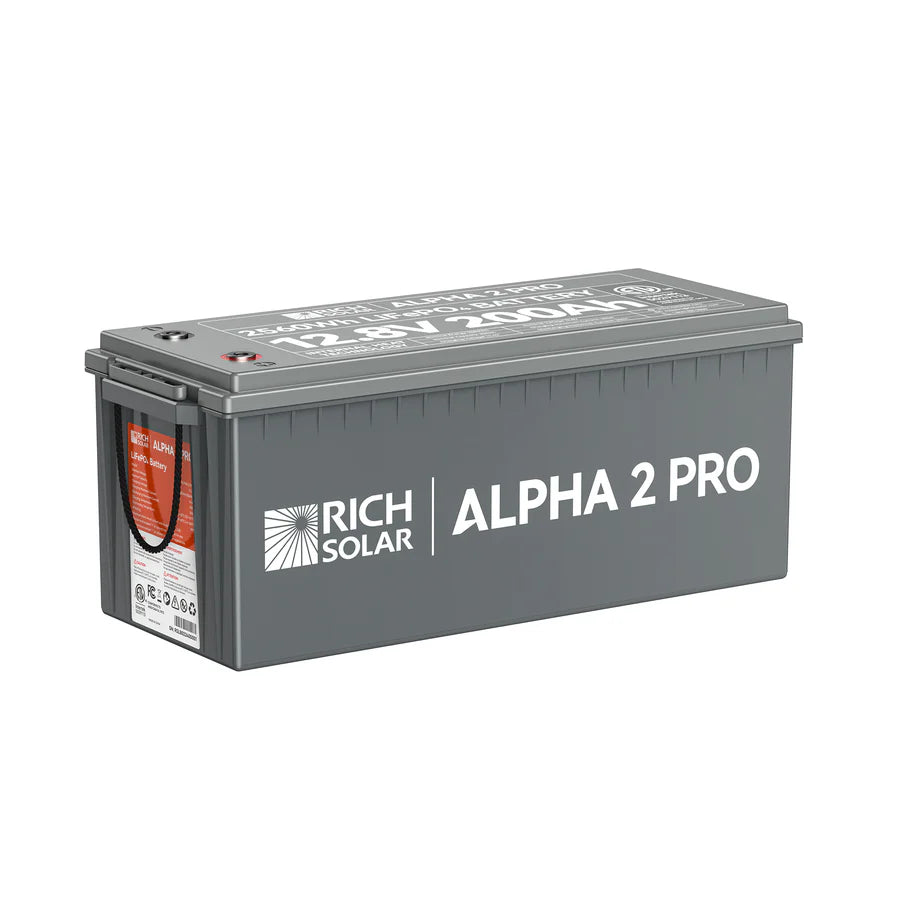 Rich Solar Alpha 2 PRO | 12 V 200 Ah LiFePO4 Battery | RS-B122SP