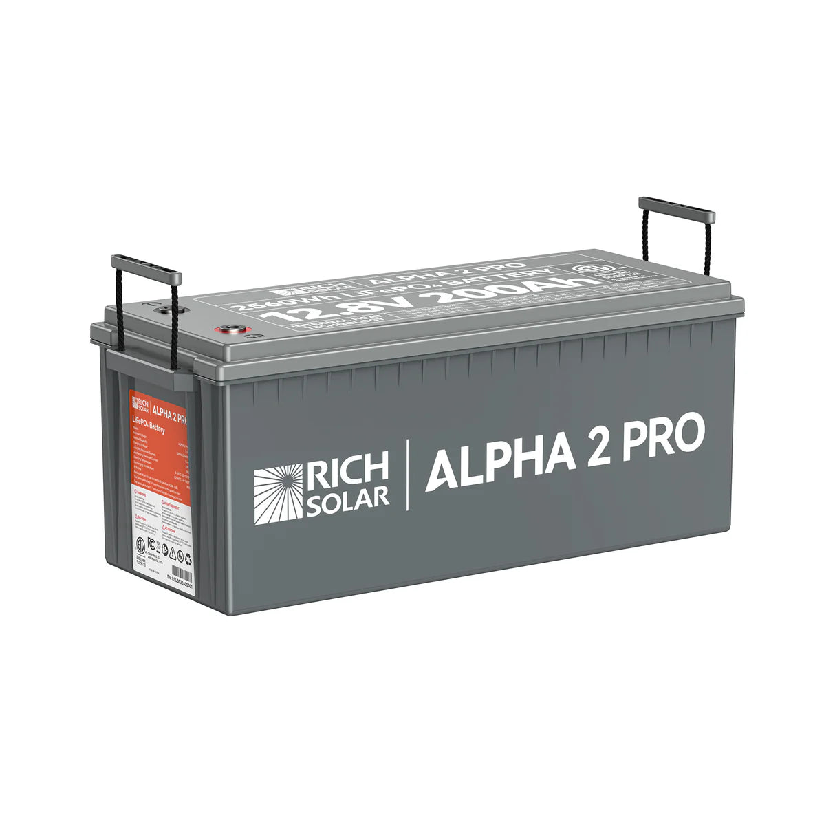 Rich Solar Alpha 2 PRO | 12 V 200 Ah LiFePO4 Battery | RS-B122SP