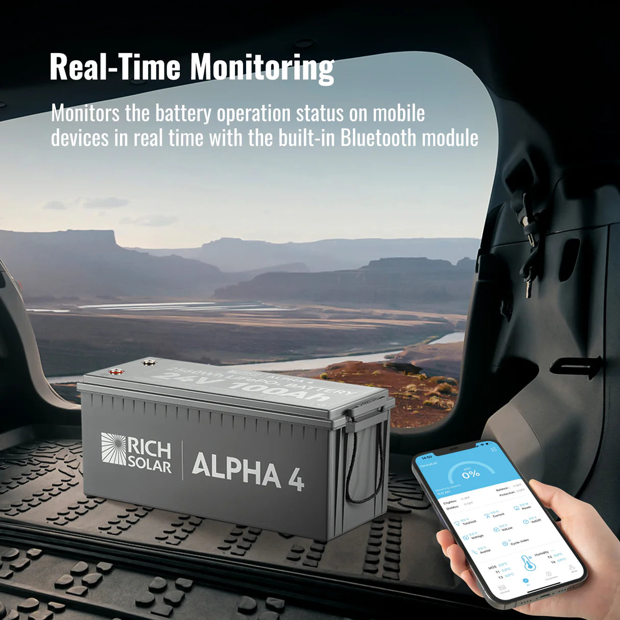 Rich Solar Alpha 4 | 24 V 100 Ah LiFePO₄ Off-Grid Battery | RS-B241S