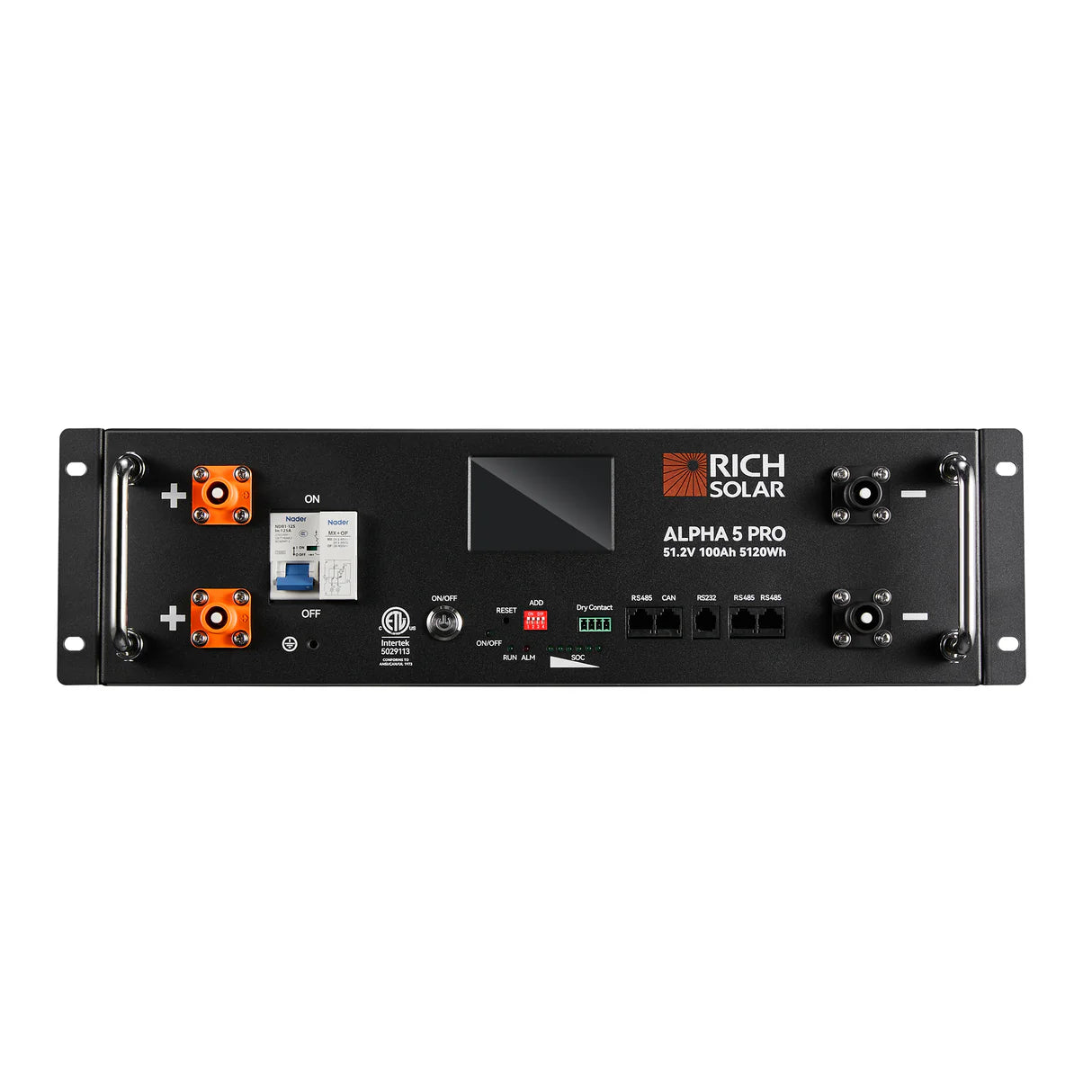 Rich Solar Alpha 5 PRO | 51.2 V 100 Ah LiFePO4 Rack Battery | RS-B5121P-5