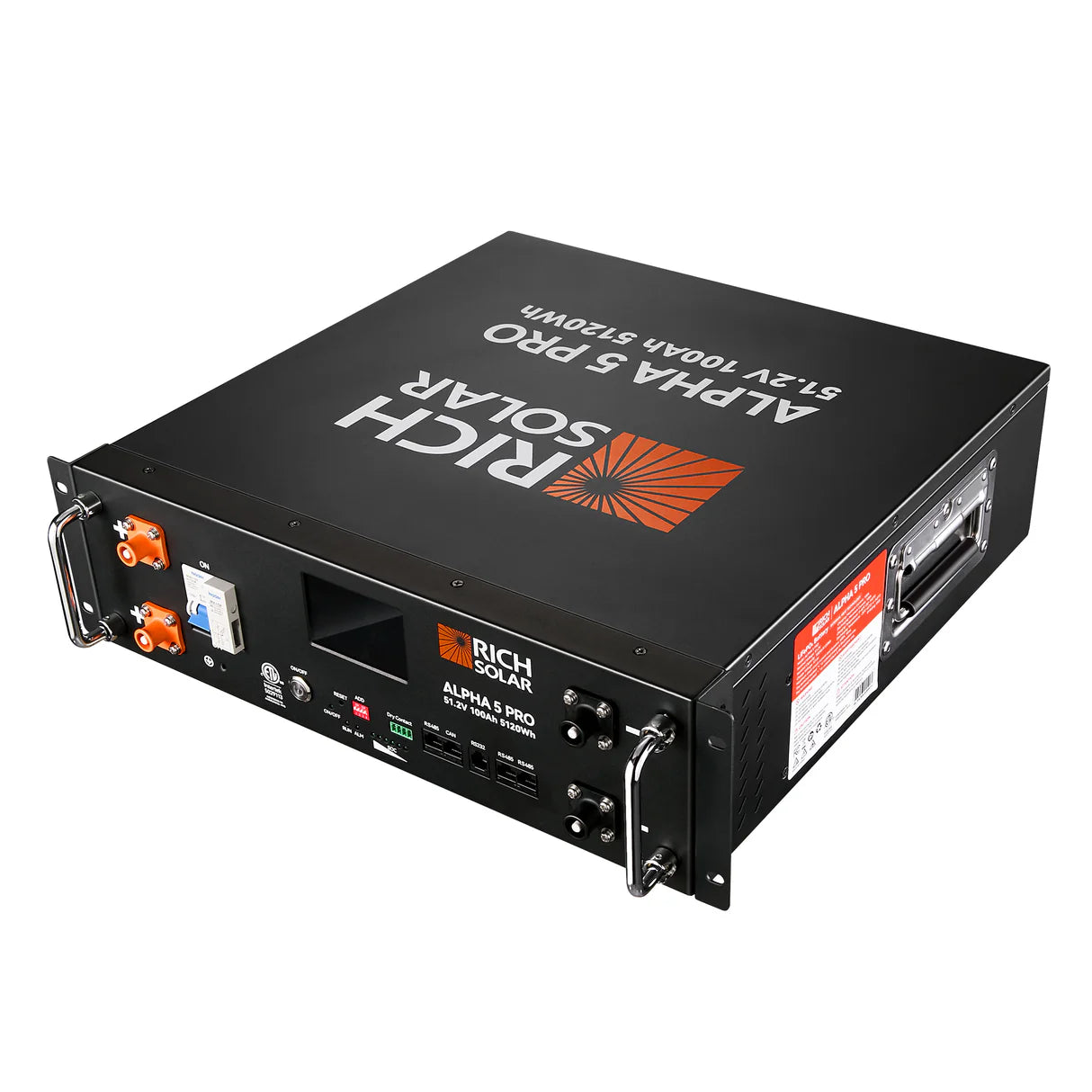 Rich Solar Alpha 5 PRO | 51.2 V 100 Ah LiFePO4 Rack Battery | RS-B5121P-5