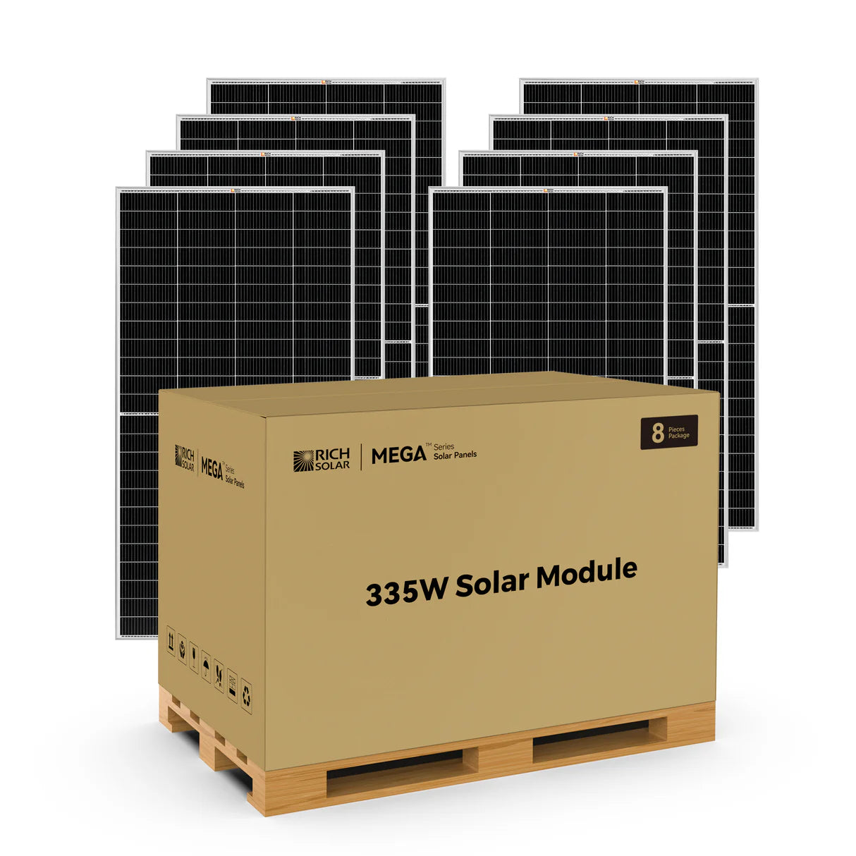 Rich Solar Mega 335 PRO | 335W Grid-Tie & Off-Grid Solar Panel | RS-M335P-8